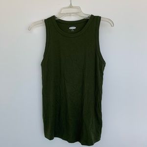 Womens Olive Green Old Navy Knit Tank Top
